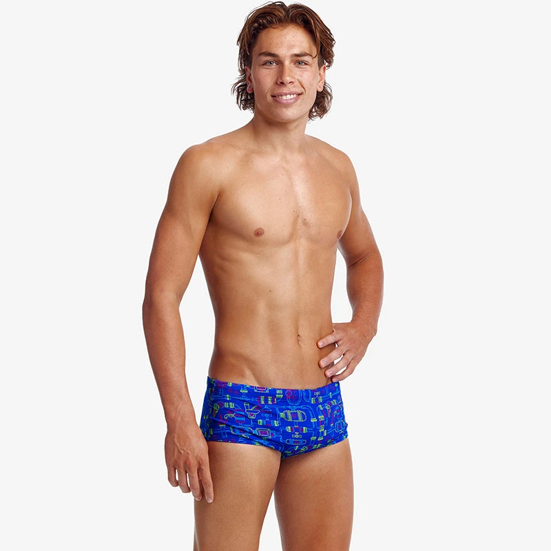 Funky Trunks - Backed Up - Mens Eco Sidewinder Trunks 4 Funky Trunks - Backed Up - Mens Eco Sidewinder Trunks - Image 4