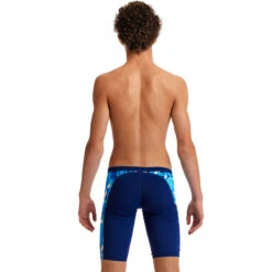 Funky Trunks - Bashed Blue - Boys Training Jammers -Funky Trunks funky trunks bashed blue boys training jammers 4