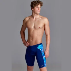 Funky Trunks - Bashed Blue - Mens Training Jammers -Funky Trunks funky trunks bashed blue mens training jammers 6