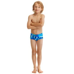 Funky Trunks - Bashed Blue - Toddler Boys Printed Trunks -Funky Trunks funky trunks bashed blue toddler boys printed trunks 4