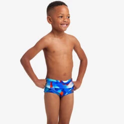 Funky Trunks - Battle Blue - Toddler Boys Printed Trunks -Funky Trunks funky trunks battle blue toddler boys printed trunks 4