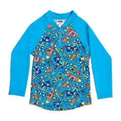 Funky Trunks - Beep Beep - Toddler Boys Zippy Rash Vest -Funky Trunks funky trunks beep beep toddler boys zippy rash vest 3