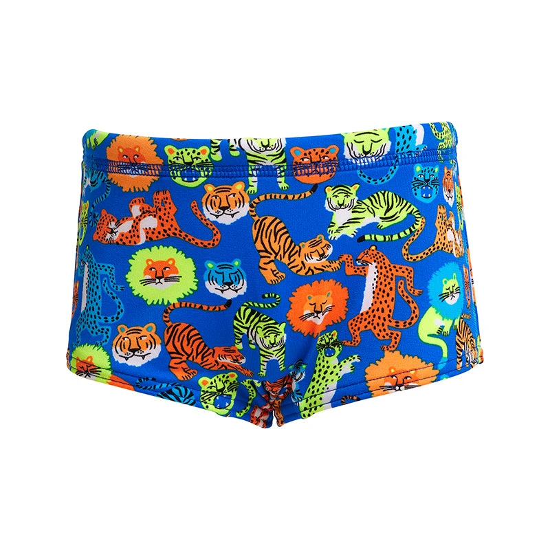Funky Trunks - Big Cat Bash - Toddler Boys Printed Trunks 2 Funky Trunks - Big Cat Bash - Toddler Boys Printed Trunks - Image 2