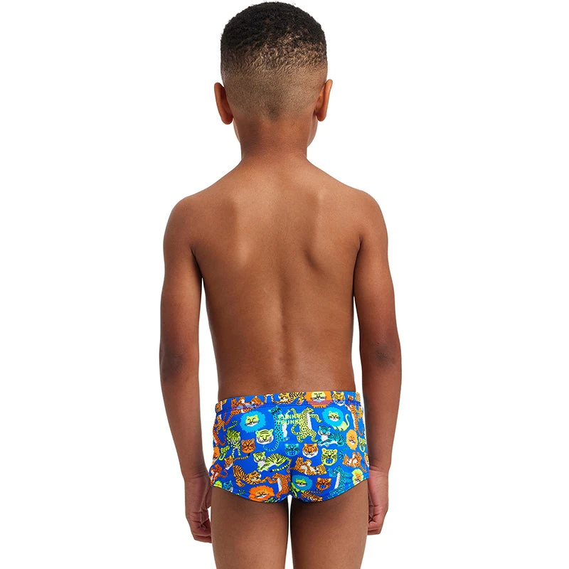 Funky Trunks - Big Cat Bash - Toddler Boys Printed Trunks 4 Funky Trunks - Big Cat Bash - Toddler Boys Printed Trunks - Image 4