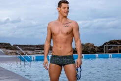 Funky Trunks - Binary Bro Mens Plain Front Trunks -Funky Trunks funky trunks binary bro plain front mens trunks 7