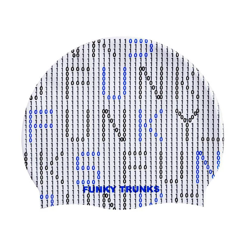 Funky Trunks - Binary Bro Swimming Hat 1 Funky Trunks - Binary Bro Swimming Hat