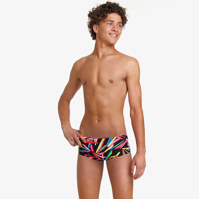 Funky Trunks - Black Blades - Boys Sidewinder Trunks 4 Funky Trunks - Black Blades - Boys Sidewinder Trunks - Image 4