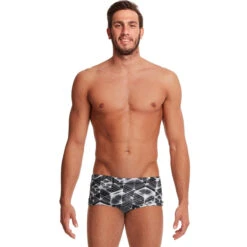Funky Trunks - Black Hole - Mens Plain Front Trunks