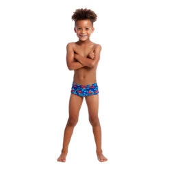 Funky Trunks - Blob Mob - Toddler Boys Printed Trunks -Funky Trunks funky trunks blob mob toddler boys printed trunks 4