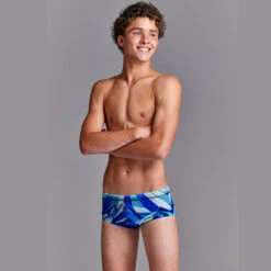Funky Trunks - Blue Ascent - Boys Sidewinder Trunks -Funky Trunks funky trunks blue ascent boys sidewinder trunks 4