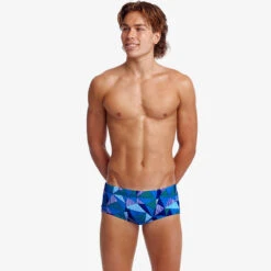 Funky Trunks - Blue Bars - Mens Classic Trunks -Funky Trunks funky trunks blue bars mens classic trunks 4