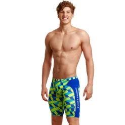 Funky Trunks - Blue Blockers - Mens Training Jammers