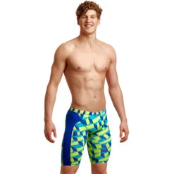 Funky Trunks - Blue Blockers - Mens Training Jammers -Funky Trunks funky trunks blue blockers mens training jammers 5