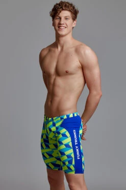 Funky Trunks - Blue Blockers - Mens Training Jammers -Funky Trunks funky trunks blue blockers mens training jammers 6