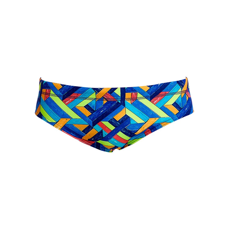 Funky Trunks - Boarded Up - Mens Classic Briefs 2 Funky Trunks - Boarded Up - Mens Classic Briefs - Image 2