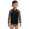 Funky Trunks - Brand Galaxy - Toddler Boys Zippy Rash Vest