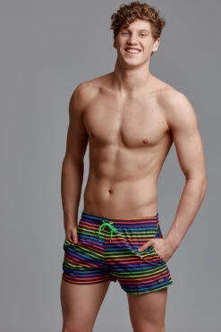 Funky Trunks - Bright Lights - Mens Shorty Shorts Short -Funky Trunks funky trunks bright lights mens shorty shorts short 4