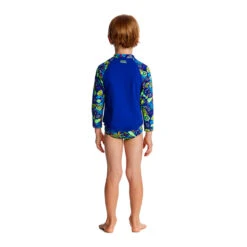 Funky Trunks - Catch Of The Day Toddler Boys Zippy Rash Vest -Funky Trunks funky trunks catch of the day toddler boys zippy rash vest 3