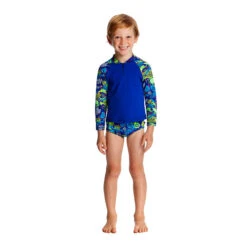 Funky Trunks - Catch Of The Day Toddler Boys Zippy Rash Vest -Funky Trunks funky trunks catch of the day toddler boys zippy rash vest 4
