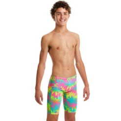 Funky Trunks - Hawaiian Heaven - Boys Training Jammers -Funky Trunks funky trunks hawaiian heaven boys training jammers 5