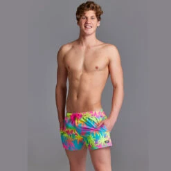 Funky Trunks - Hawaiian Heaven - Mens Shorty Shorts Short -Funky Trunks funky trunks hawaiian heaven mens shorty shorts short 4