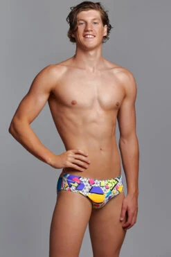 Funky Trunks - Jumbled Up - Mens Classic Briefs -Funky Trunks funky trunks jumbled up mens classic briefs 4