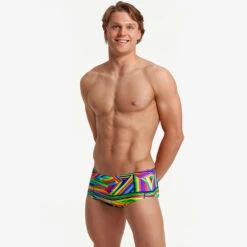 Funky Trunks - Land Lines - Mens Sidewinder Trunks -Funky Trunks funky trunks land lines mens sidewinder trunks 4
