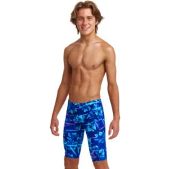 Funky Trunks - Leaf Laser - Boys Training Jammers -Funky Trunks funky trunks leaf laser boys training jammers 4