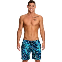 Funky Trunks - Splinter Spray Mens Long Johnny Shorts