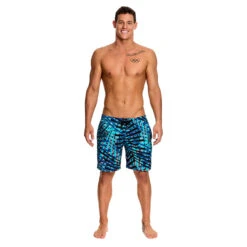 Funky Trunks - Splinter Spray Mens Long Johnny Shorts 8 Funky Trunks - Splinter Spray Mens Long Johnny Shorts -Funky Trunks funky trunks mens swimwear splinter spray long johnny short 4