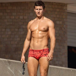 Funky Trunks - Stop The Disaster Mens Classic Trunks -Funky Trunks funky trunks mens swimwear stop the disaster classic trunks 4