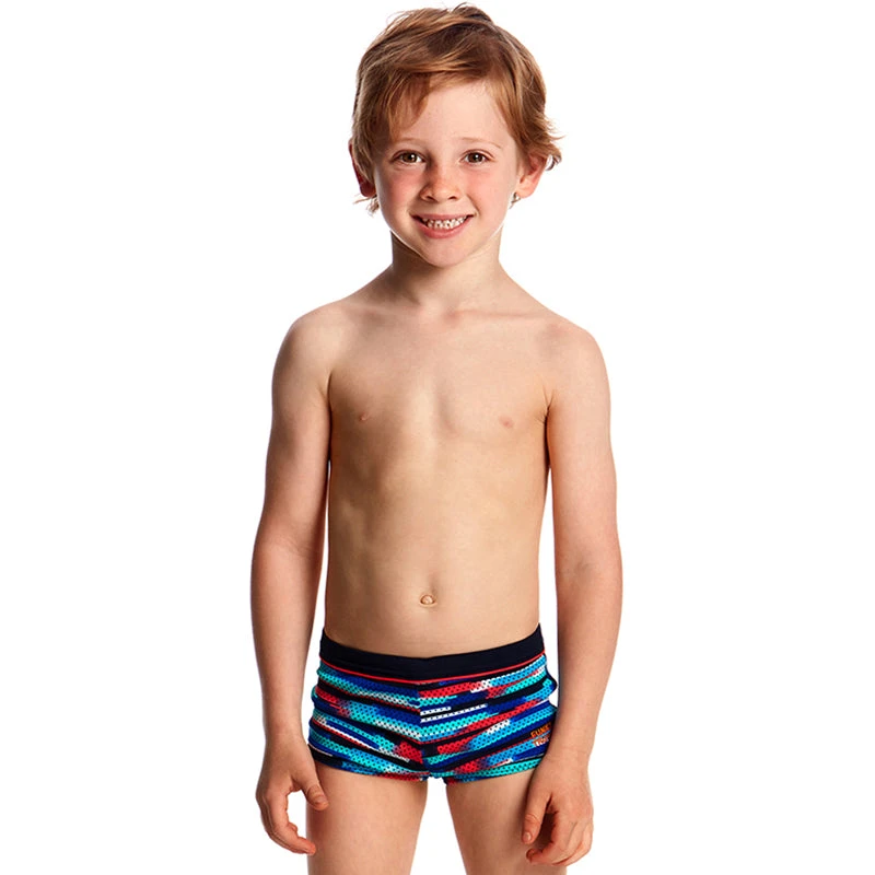 Funky Trunks - Meshed Up Toddler Boys Square Trunks 1 Funky Trunks - Meshed Up Toddler Boys Square Trunks