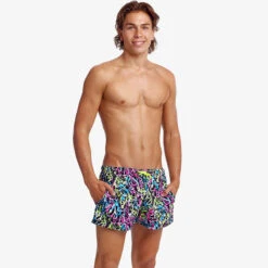 Funky Trunks - Messed Up - Mens Shorty Shorts Short -Funky Trunks funky trunks messed up mens shorty shorts short 4