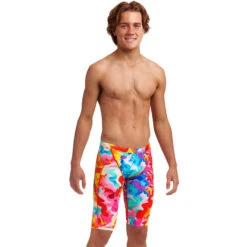 Funky Trunks - Messy Monet - Boys Training Jammers -Funky Trunks funky trunks messy monet boys training jammers 5