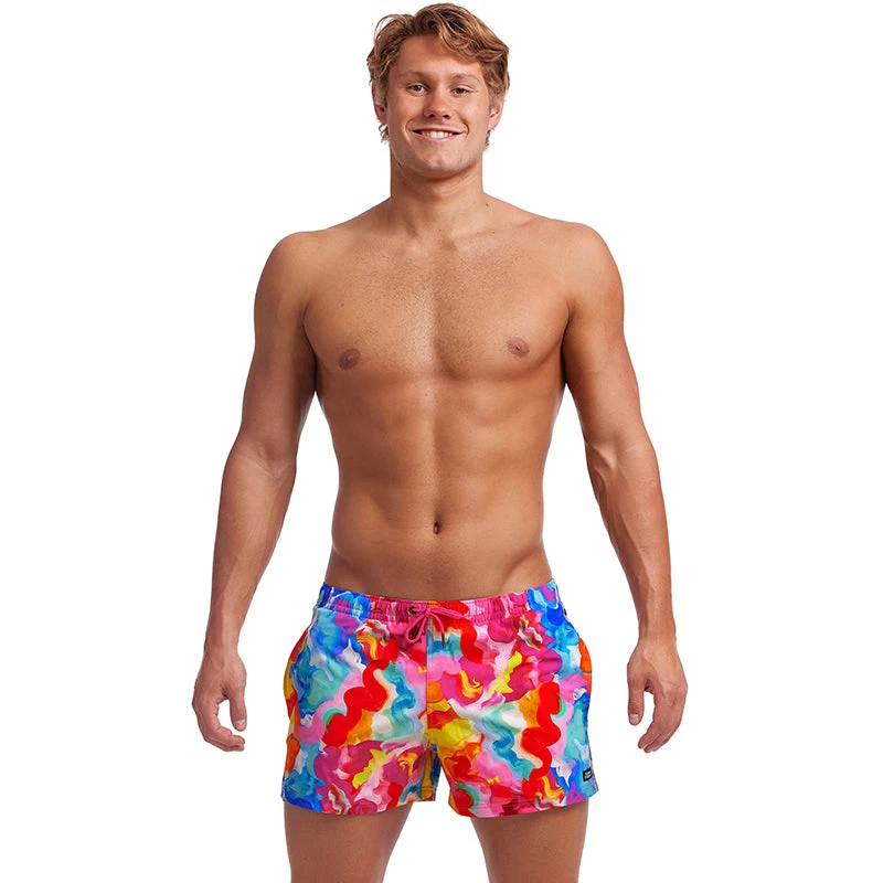 Funky Trunks - Messy Monet - Mens Shorty Shorts Short 1 Funky Trunks - Messy Monet - Mens Shorty Shorts Short