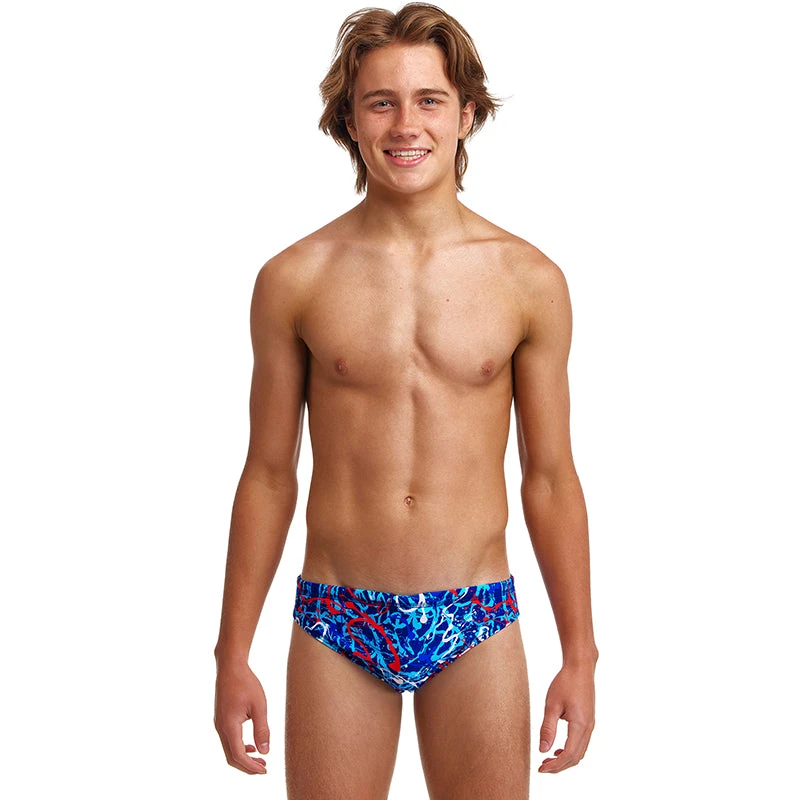 Funky Trunks - Mr Squiggle - Boys Classic Briefs 1 Funky Trunks - Mr Squiggle - Boys Classic Briefs