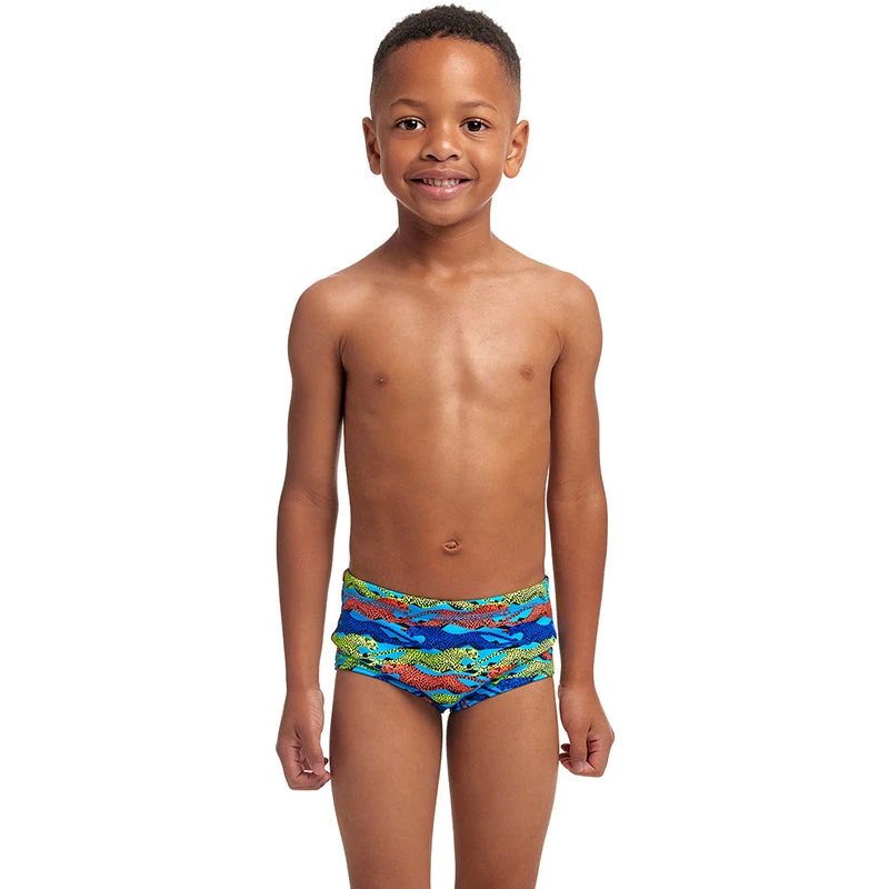 Funky Trunks - No Cheating - Toddler Boys Eco Printed Trunks 1 Funky Trunks - No Cheating - Toddler Boys Eco Printed Trunks
