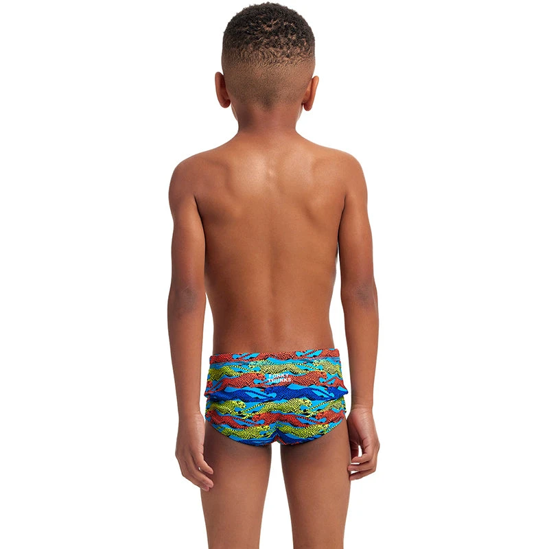 Funky Trunks - No Cheating - Toddler Boys Eco Printed Trunks 3 Funky Trunks - No Cheating - Toddler Boys Eco Printed Trunks - Image 3