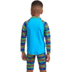 Funky Trunks - No Cheating - Toddler Boys Eco Zippy Rash Vest 7 Funky Trunks - No Cheating - Toddler Boys Eco Zippy Rash Vest -Funky Trunks funky trunks no cheating toddler boys zippy rash vest 3