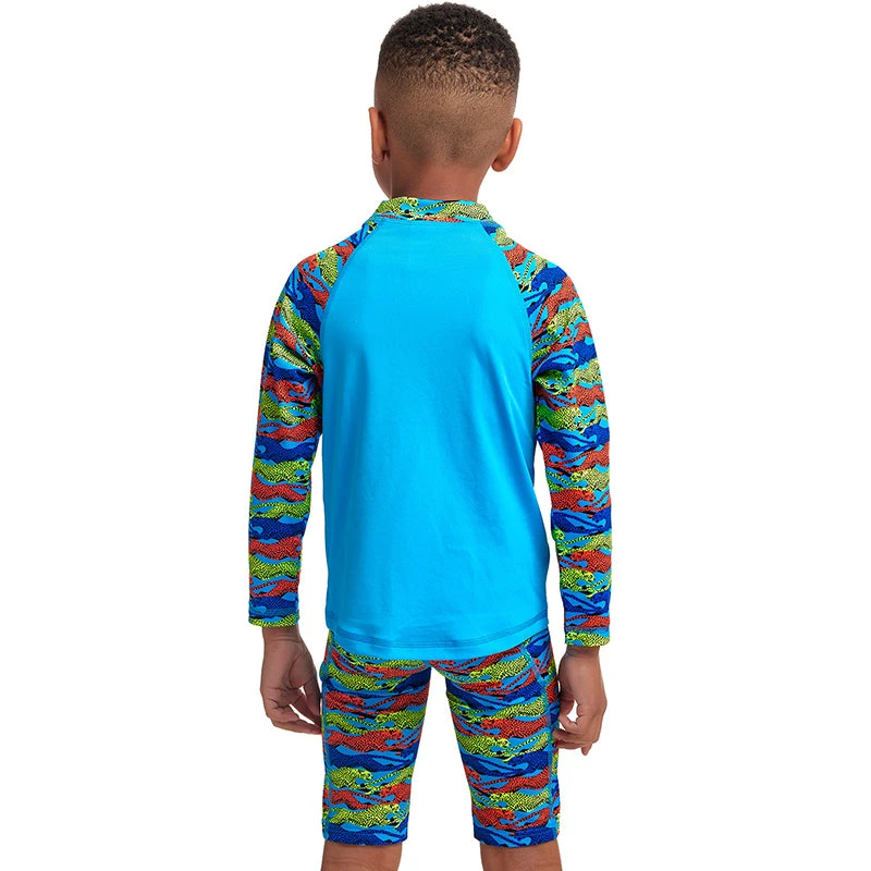 Funky Trunks - No Cheating - Toddler Boys Eco Zippy Rash Vest 3 Funky Trunks - No Cheating - Toddler Boys Eco Zippy Rash Vest - Image 3