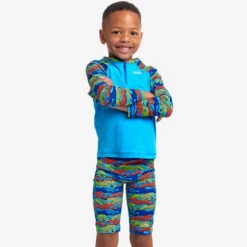 Funky Trunks - No Cheating - Toddler Boys Eco Zippy Rash Vest 8 Funky Trunks - No Cheating - Toddler Boys Eco Zippy Rash Vest -Funky Trunks funky trunks no cheating toddler boys zippy rash vest 4