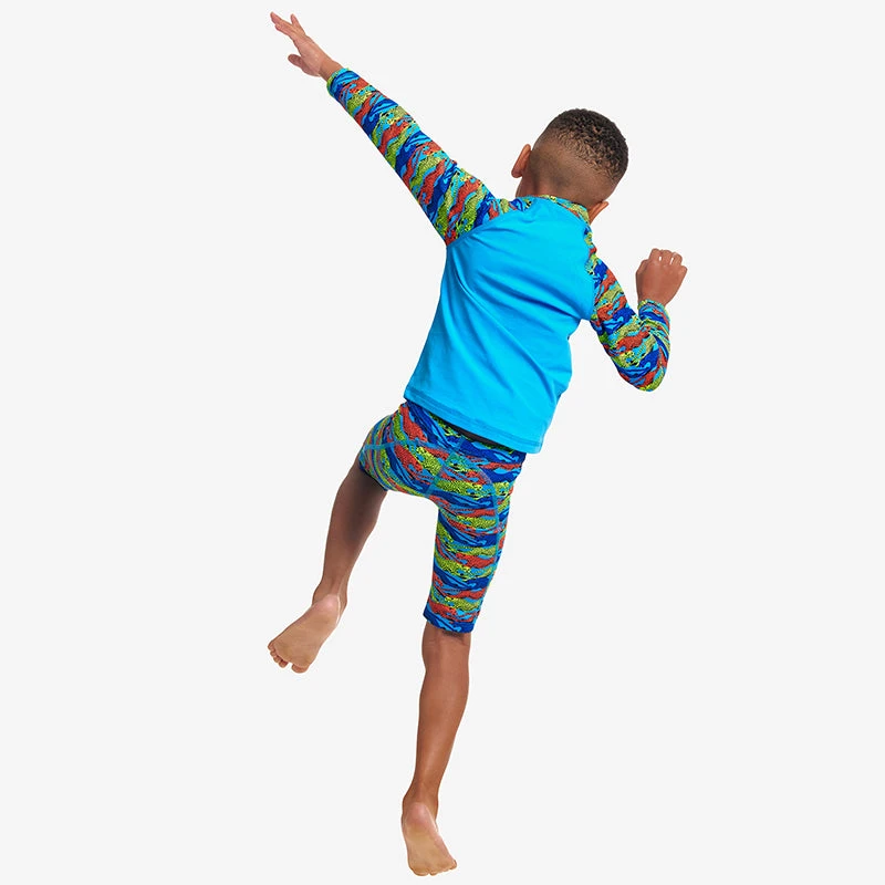 Funky Trunks - No Cheating - Toddler Boys Eco Zippy Rash Vest 5 Funky Trunks - No Cheating - Toddler Boys Eco Zippy Rash Vest - Image 5