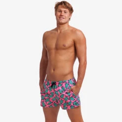 Funky Trunks - Paddling Pink - Mens Shorty Shorts Short -Funky Trunks funky trunks paddling pink mens shorty shorts short 4