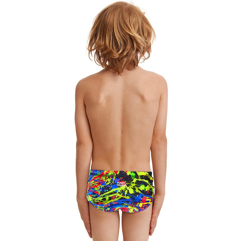 Funky Trunks - Paint Smash - Toddler Boys Printed Trunks 4 Funky Trunks - Paint Smash - Toddler Boys Printed Trunks - Image 4