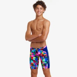 Funky Trunks - Patch Panels - Boys Training Jammers -Funky Trunks funky trunks patch panels boys training jammers 5