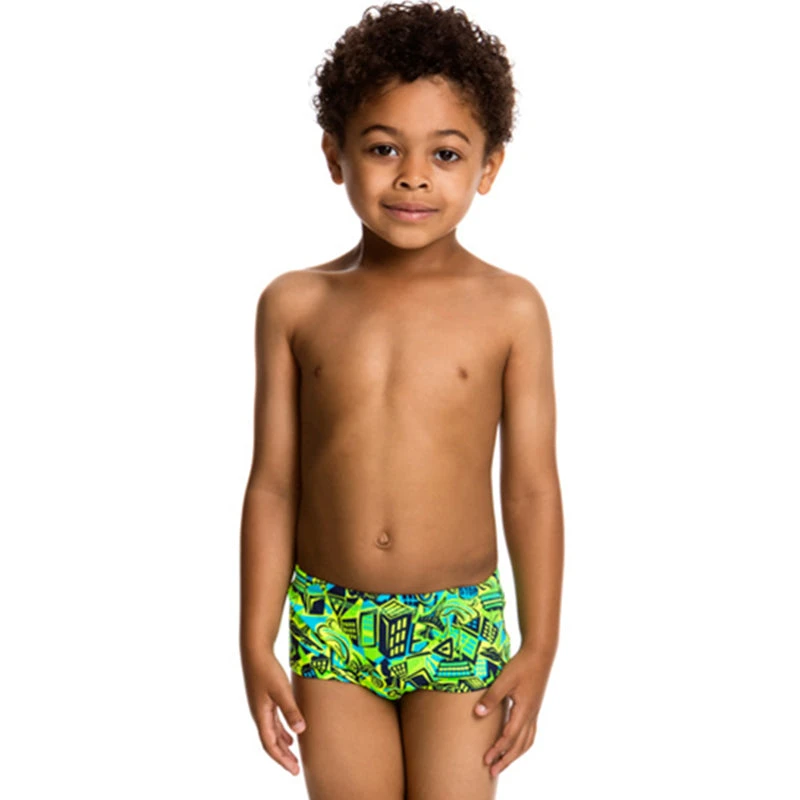 Funky Trunks - Petrol Pants Toddler Boys Trunks 4 Funky Trunks - Petrol Pants Toddler Boys Trunks - Image 4