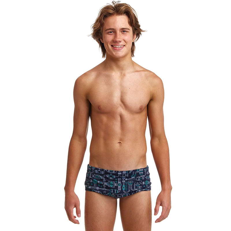 Funky Trunks - Pooped - Boys Eco Sidewinder Trunks 1 Funky Trunks - Pooped - Boys Eco Sidewinder Trunks