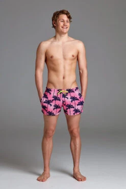 Funky Trunks - Pop Palms - Mens Shorty Shorts Short -Funky Trunks funky trunks pop palms mens shorty shorts short 5