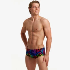 Funky Trunks - Rainbow Web - Mens Sidewinder Trunks -Funky Trunks funky trunks rainbow web mens sidewinder trunks 4