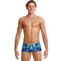 Funky Trunks - Sea Wolf Mens Plain Front Trunks